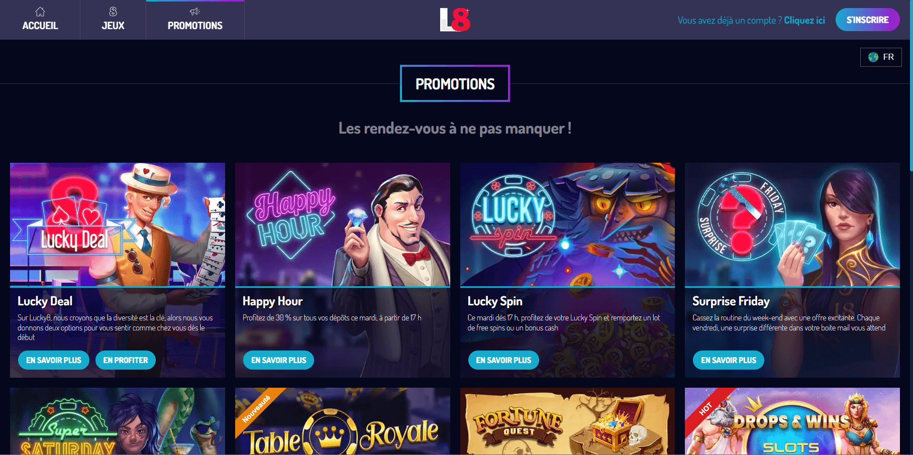 Lucky8 casino bonus