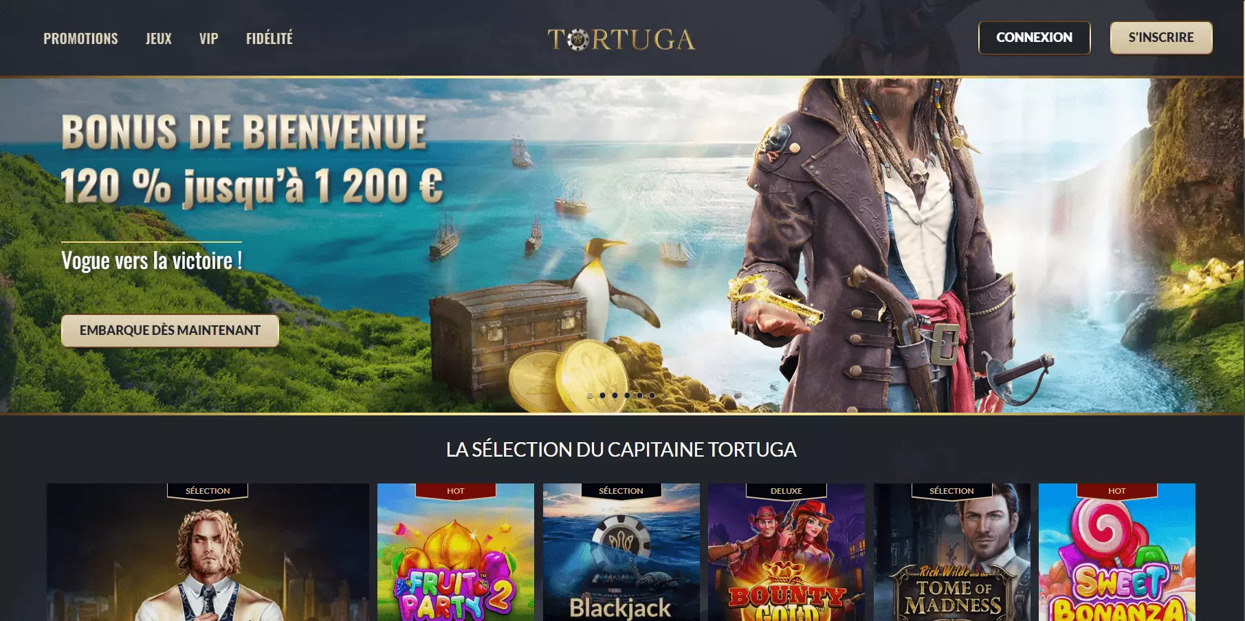 Tortuga casino en ligne